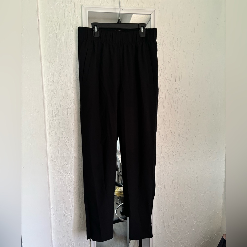 Ganni Black Trousers with Ankle Zippers Size 36